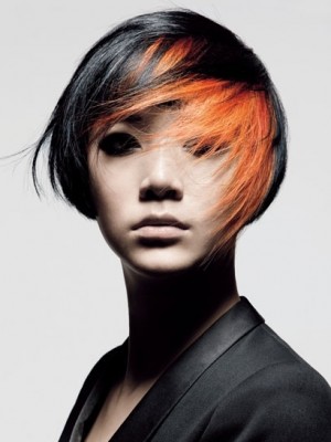 black and orange hair color 2013