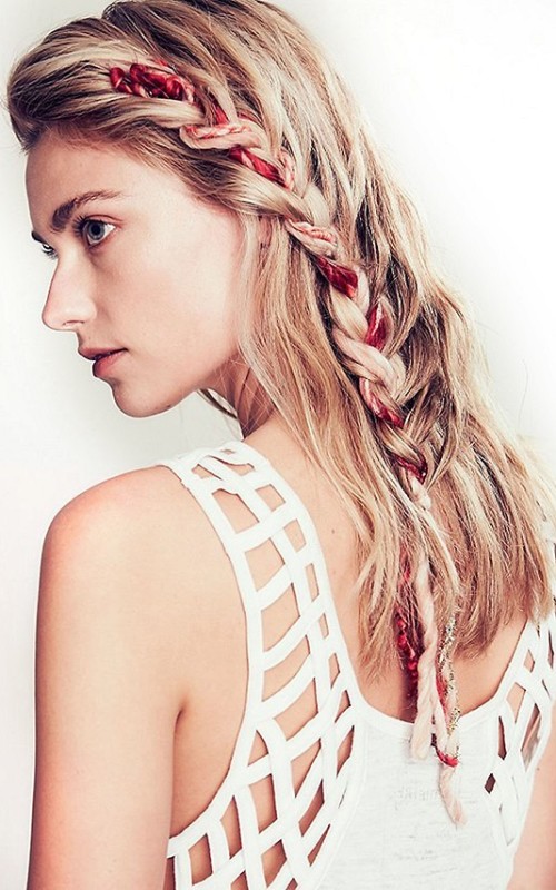 cool french braid hairstyle 2022