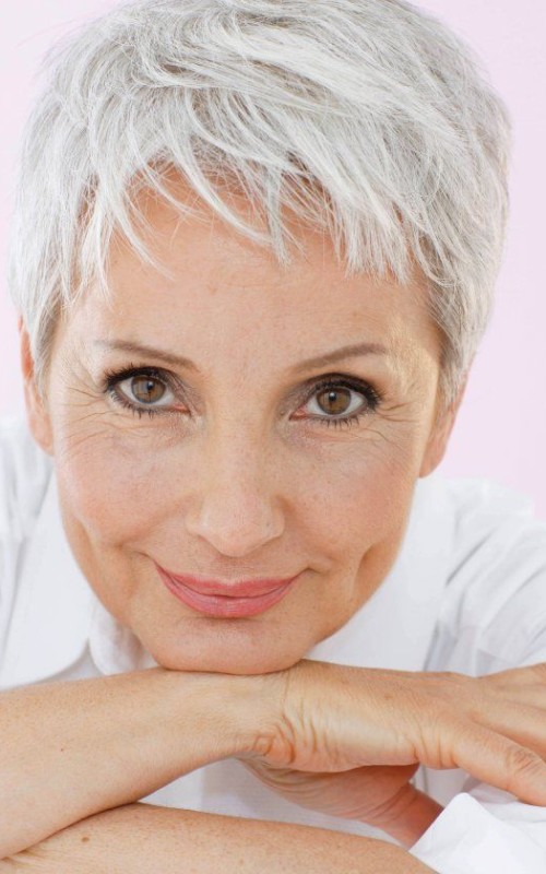 grey pixie for mature women 2022