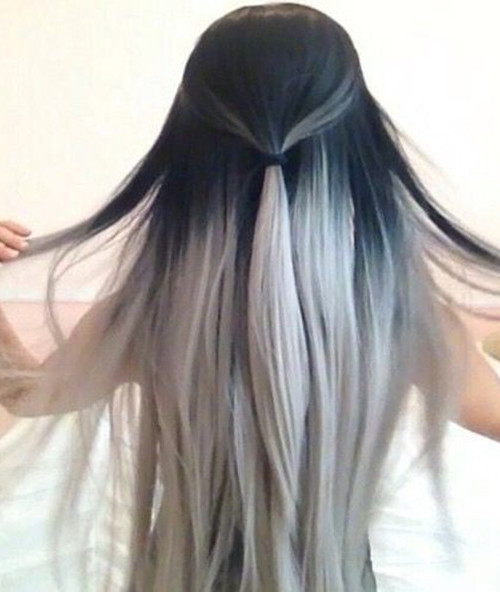 silver ombre hair color 2022