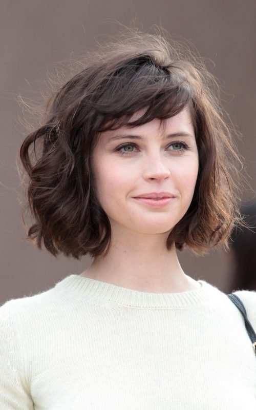 short hairstyles with bangs 