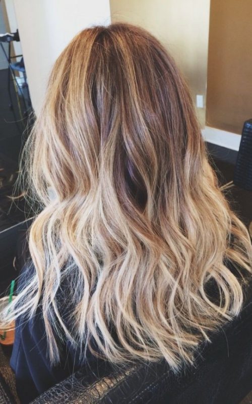 ombre beach waves