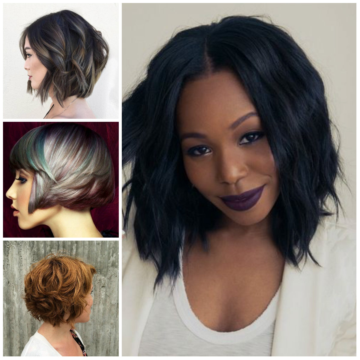 Black Layered Bob Hairstyles 2017