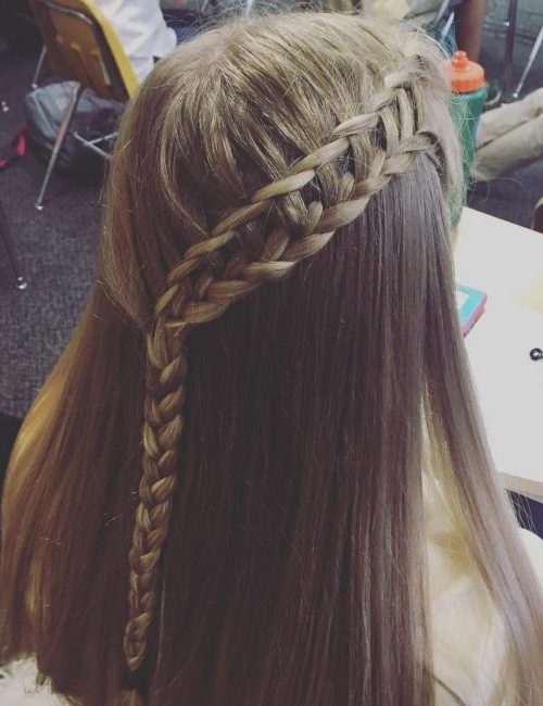 Lace Braid with Waterfall Technique