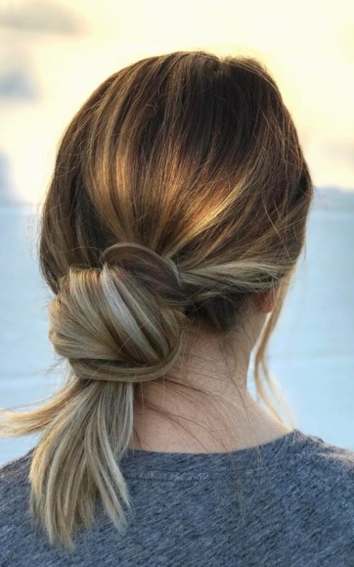 Low Knot Hairstyle