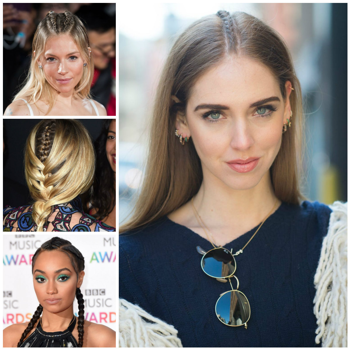 middle braid hairstyles