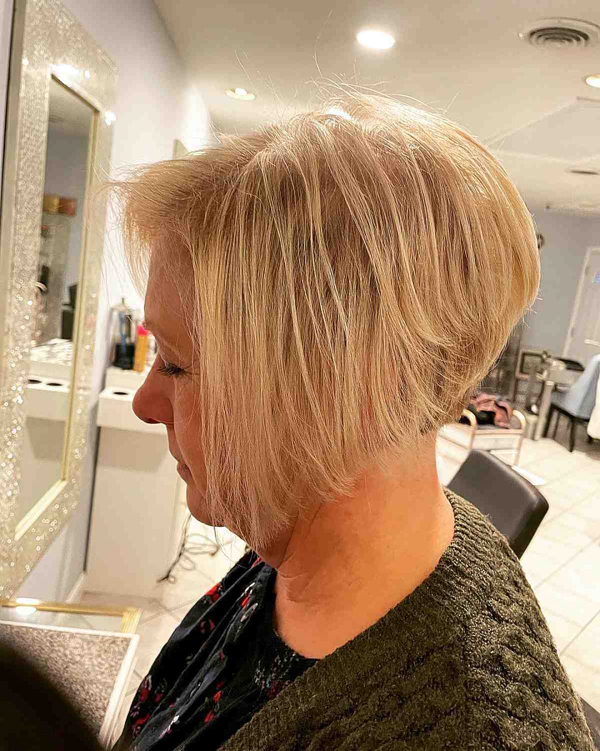 A Line Bob For women over 50